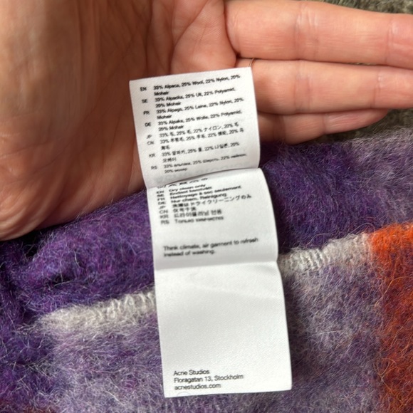 Acne studios scarf 250cm * 28cm new - Picture 4 of 5